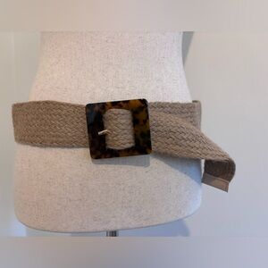 Woven Burlap Belt Size Large *see measurements*